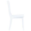 vidaXL Dining Chairs 2 pcs White Solid Rubber Wood - 4 of 4