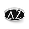 Black Bow Jewelry Sterling Silver Delta Zeta Greek Life Bracelet Bead Charm - 2 of 3