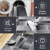 Acekool Modern Geometric Area Rug, Large Blue Patchwork Throw Carpet, Low Pile Non-Slip Indoor Rug for Living Room, Bedroom, Dining Room, Office - 2 of 4
