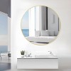 Beautyolove Round Mirror 30 Gold Wall Mounted Circle Mirrors Vanity Mirror - 4 of 4