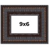 PosterPalooza | Photo Size 3.5" Wide Ornate Brown Frame - UV Acrylic, Foam Board Backing, Hanging Hardware - 2 of 4