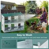 Kumasinova 3/6/8/4-Bay Metal Chicken Nesting Box( with Legs),Galvanized Steel Laying Box for Hens,Poultry Supplies with Egg Protection,Green - 3 of 4