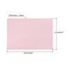 Unique Bargains PVC Non-Slip Waterproof Office Home Writing Desk Mat 10"x8" Light Pink - 2 of 3
