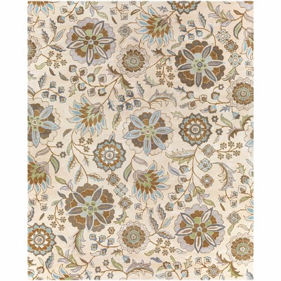Hauteloom Mack Floral Wool Area Carpet