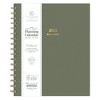 The Everygirl Wellness Planner January - December 2025 Faux Leather 7"x9" Weekly/Monthly Wirebound Olive - 3 of 4