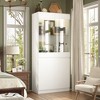Famapy Modular Kitchen Pantry Cabinet with Light & Glass Doors - 2 of 4