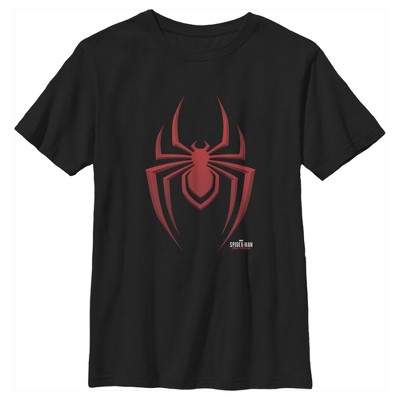 Boy's Marvel Spider-man: Miles Morales Spider Logo T-shirt - Black - X ...