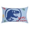 Universal Jurassic World Wild and Free Blue, Green, and Yellow 2 Piece Toddler Sheet Set - Fitted Bottom Sheet and Reversible Pillowcase - 3 of 4
