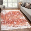 Machine Washable Area Rug Low Pile Vintage Ultra-Thin Non Slip Non Shedding Rugs Stain Resistant Foldable Indoor Carpet for Living Room Bedroom - 2 of 4