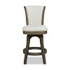 PAGED 46" High Swivel Counter and Bar Stools, Modern Upholstered with High Back and Arms Counter Height Bar Stools for Pub, Dining Room - 2 of 4