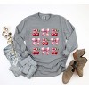 Simply Sage Market Women's Coquette Pink Cherry Chart Long Sleeve Garment Dyed Tee - 3 of 4