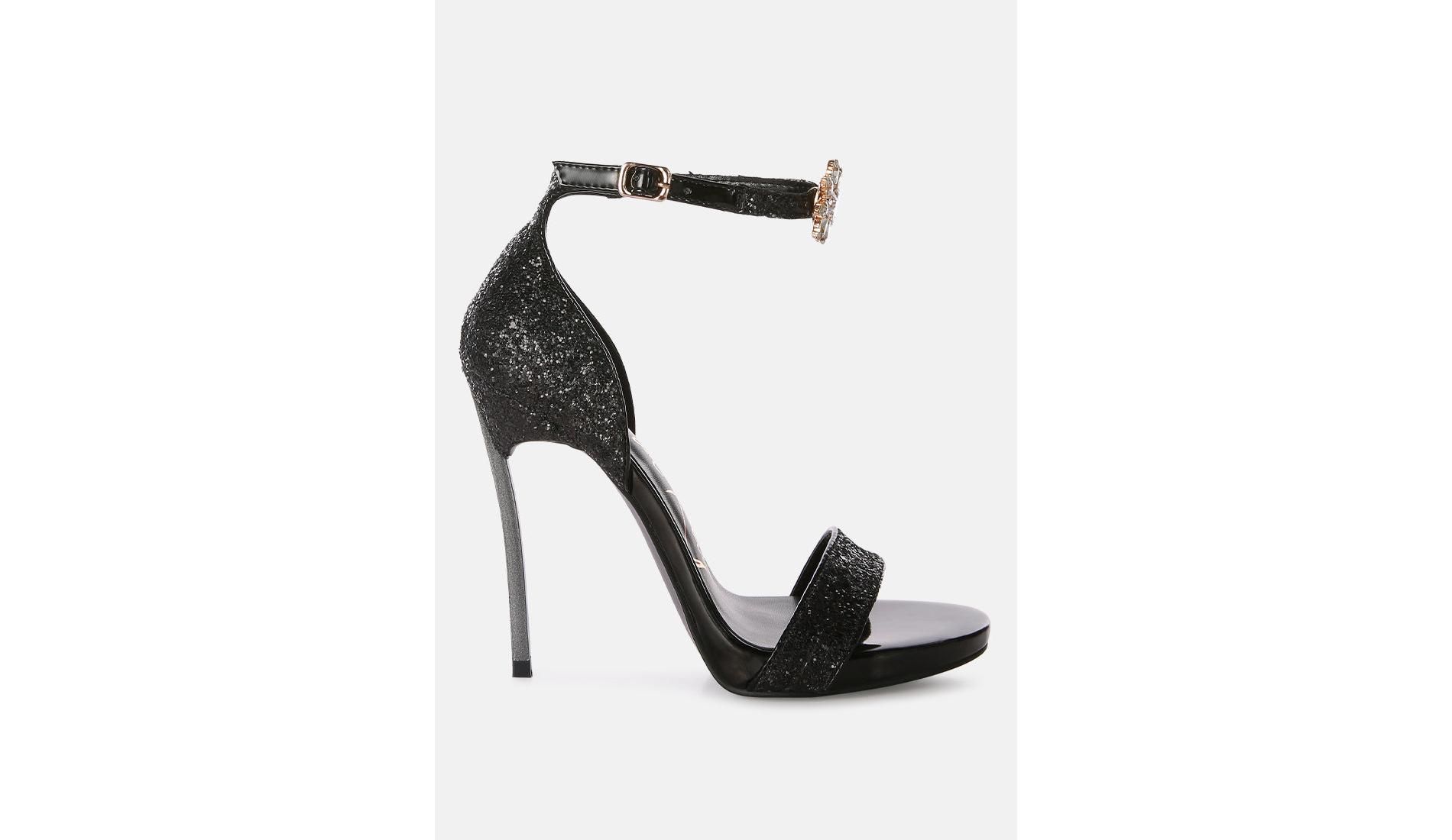 Straight Fire High Heel Glitter Stilettos