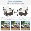 YOOCOZZ 3-Piece Patio Rattan Chair & Table Set with Swiveling Rockers - 3 of 4