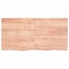 vidaXL Wall Shelf Light Brown 47.2 in.x23.6 in.x(0.8 in.-2.4 in.) Treated Solid Wood Oak - 3 of 4