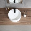 ChicFurnit Bathroom Sinks Vessel Sink Round Sink Vanity Sink Art Basin Countertop Bathroom Sink for Bathroom, White, 15.94"*15.94"*5.7" - 2 of 4