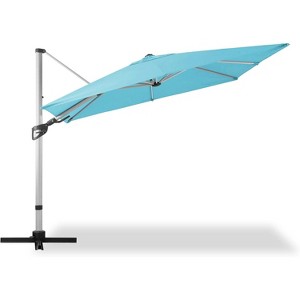 LAUSAINT HOME 10' Square Cantilever Umbrella with Olefin Fabric - 1 of 4