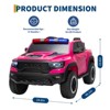 COZONY 12V Licensed RAM Kids Ride-On Police Car w/ Remote, Electric Pickup Truck for Age 3-6, 3 Speeds Adjustable - 2 of 4