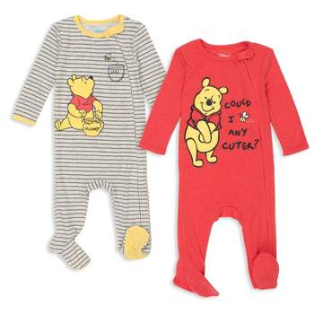 Disney Winnie the Pooh Lion King Monsters Inc. Pixar Toy Story Baby 2 Pack Sleep N' Play Coveralls Newborn to Toddler