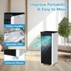 8000 BTU Portable Air Conditioner with Built-in Dehumidifier, Cooling Fan, Sleep Mode, Remote, Window Installation Kit, Cools Room up to 350 Sq.ft - 4 of 4