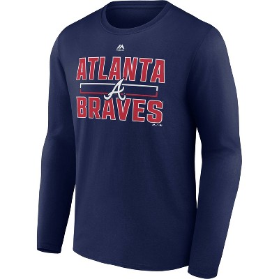 Mlb Atlanta Braves Gray Men's Short Sleeve V-neck Jersey : Target