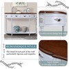 CAVINAS 52" Arc-Shaped Console Table with 2 Drawers,Retro Half-Moon Table with Open Shelf,Entryway Table for Hallway,Living Room - 4 of 4