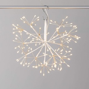 12"H Sullivans Christmas Large LED White Ball Burst, Indoor Christmas Decor - 1 of 3