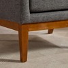APRILSOUL 26.18" Wide Modern Accent Chair，Polyester High Back Armchair with Wood Legs，Beige/Taupe/Orange/Charcoal - 4 of 4