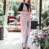 Anna-Kaci Women's Floral Lace Boho Crochet Long Line Cardi Vest for Casual Looks - 3 of 4