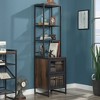 Sauder Briarbrook File Pedestal Tower Barrel Oak: 2 Drawers, Adjustable Shelves, MDF & Metal - 2 of 4