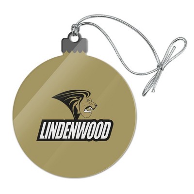 Lindenwood University Secondary Logo Acrylic Christmas Tree Holiday Ornament