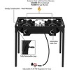 Angel Sar Portable Gas Stove with 2 Burners, Propane Camping Stove with Removable Legs, Outdoor Camp Stove Propane Cooker - 4 of 4