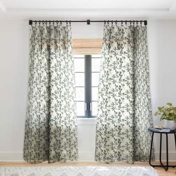 Holli Zollinger Floral Bloom Single Panel Sheer Window Curtain - Deny Designs