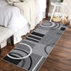 rea Rug Machine Washable Rug Non Slip Non Shedding Indoor Carpet Modern Geometric Circles Design Low Pile Foldable Rug for Bedroom Living Room - 4 of 4