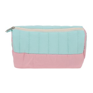 Unique Bargains 1 Pc Embroidered House Style Drawstring Makeup Bag for Vacation Corduroy - 1 of 4