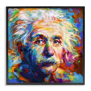 Stupell Industries Abstract Albert Einstein Portrait, 24" x 24" - 1 of 4