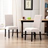 WestinTrends  Upholstered Linen Fabric Dining Chair - 2 of 4