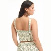 June + Vie by Roaman's Women's Plus Size Cropped Smocked Tank Top - 3 of 4