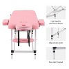 YOUNIKE Adjustable Massage Bed Professional Aluminum Alloy 3 Folding Lash Table with Armrests Portable Facial Spa Tattoo Bed - 4 of 4