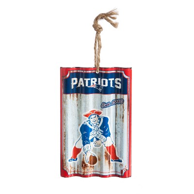 Team Sports America New England Patriots Corrugated Metal Ornament