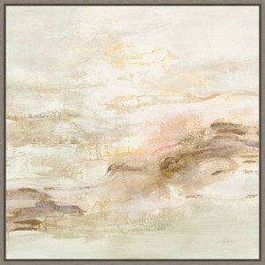 22" x 22" Ivory Hues by Silvia Vassileva: Large Abstract Art - Amanti Art - 1 of 4