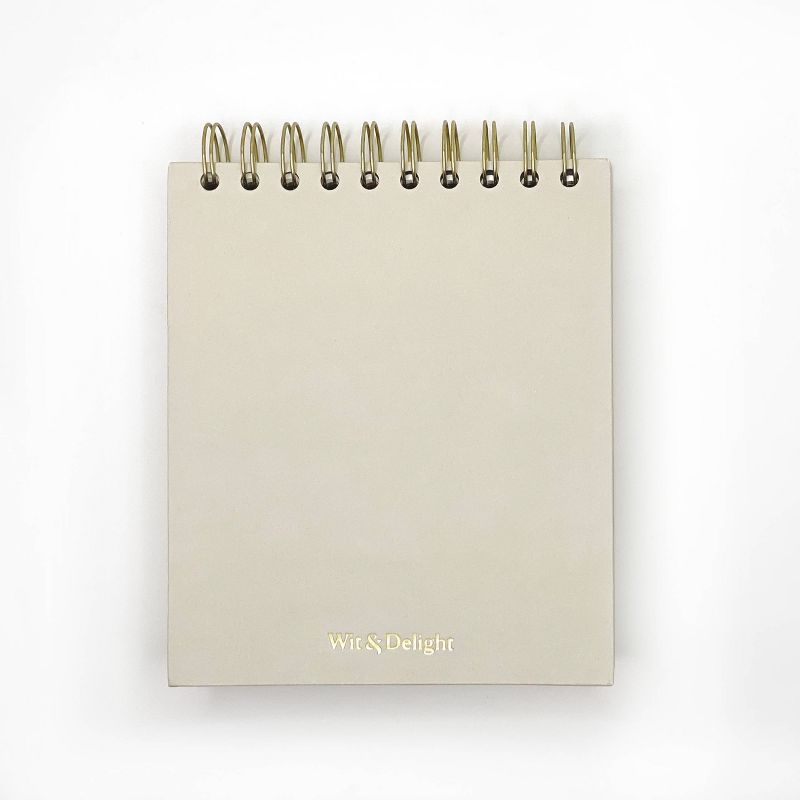 Desktop Ruled 1 Subject Spiral Notepad Write It Down Cream - Wit &#38; Delight, 4 of 7