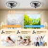 Airsurfer 23" Flush Mount Ceiling Fan with Light and Remote Control 6-Speed DC Motor Ceiling Fan with 3-Color Dimmable LED Ring Light, Memory Function - 4 of 4