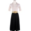 INSPIRE CHIC Women's Straw Belts Stretch Boho Wooden Style Buckle Waist Belt - 4 of 4
