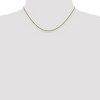 Black Bow Jewelry 1.3mm 14k Yellow Gold Diamond Cut Fancy Singapore Chain Necklace - 2 of 4