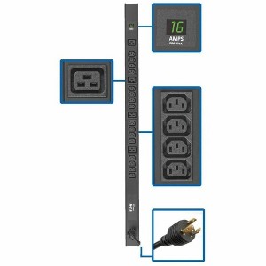 Tripp Lite PDU Metered 16 C13 4 C19 20-Outlets PDUMV20HV36 - 1 of 4