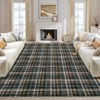 Plaid Washable Rug Area Rug for Bedroom Modern Living Room Rug Non Slip Tartan Large Area Rug Non Shedding Throw Rugs - 2 of 4