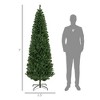 Aghana Digitals 7FT Green Pencil Artificial Christmas Tree with 818 Tips, Space-Saving Design, Easy - 2 of 4
