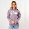 Simply Sage Market S.W.Smiley Oh So Loved Hoodie - M - Plum - 2 of 4