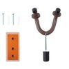 Monoprice Wood Wall Mount Guitar Hanger Guitar Bracket Holder (2-Pack) With Rubber Padding, For Acoustic or Electric Guitars - Stage Right Series - 4 of 4