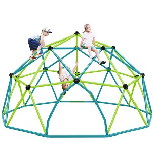 Racxily Kids Climbing Dome Tower, 13 ft Jungle Gym Geometric Playground Dome Climber Monkey Bars, Rust & UV Resistant Steel Supporting 1000 LBS - 1 of 4